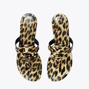 LIKE NEW Cheetah Tory Burch Miller Sandals